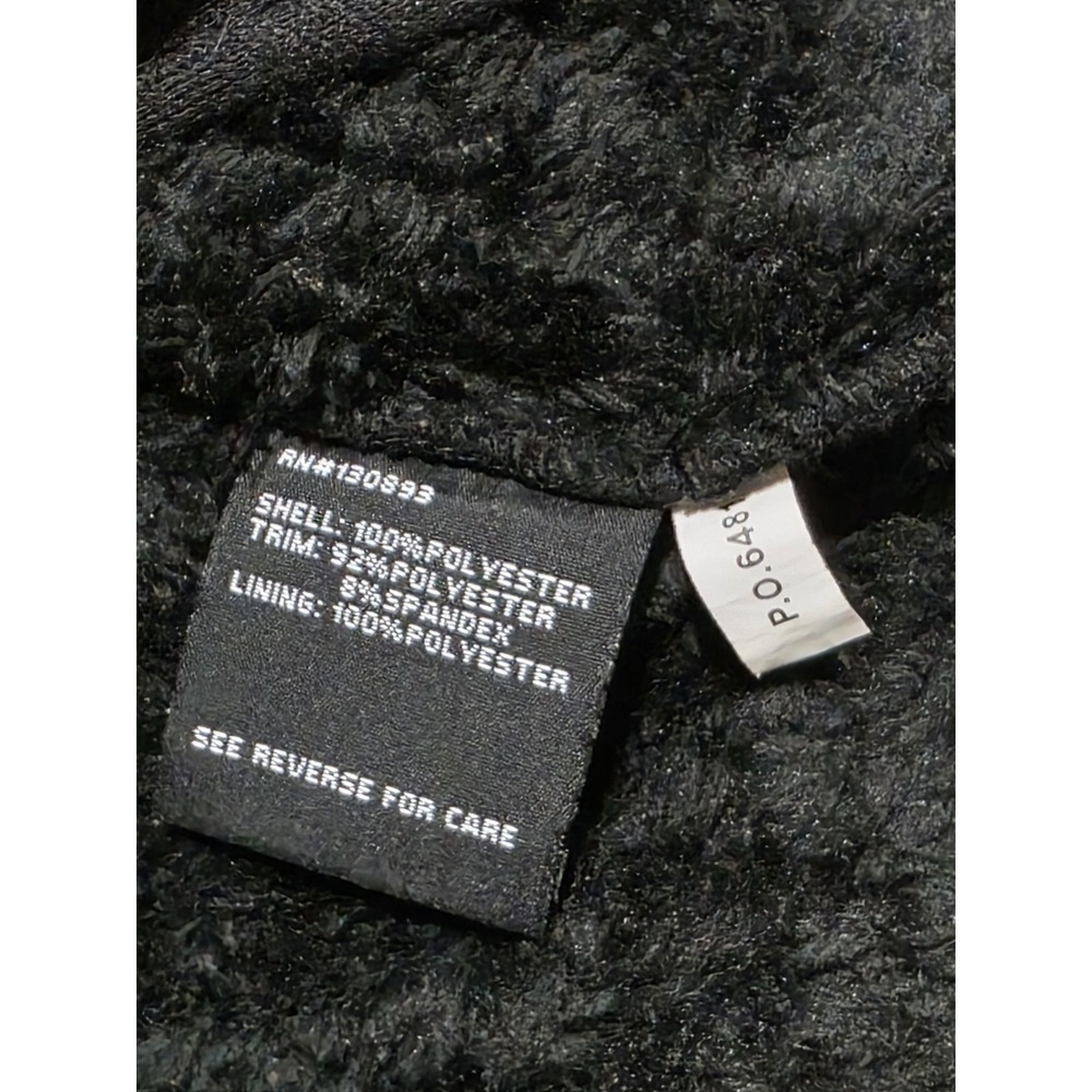 New Balance Fleece Jacket Womens Small S Black Sherpa Fuzzy Full Zip Running Top - Picture 8 of 10